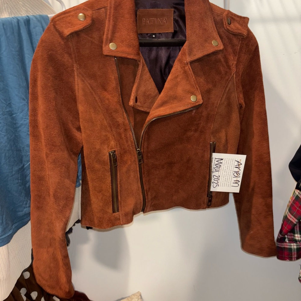 EUC Women’s Patina Umber Nova Medium Moto Jacket